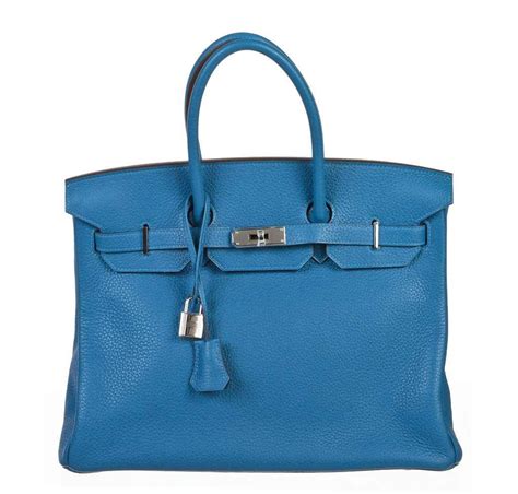 hermes mykonos blue clemence birkin 35